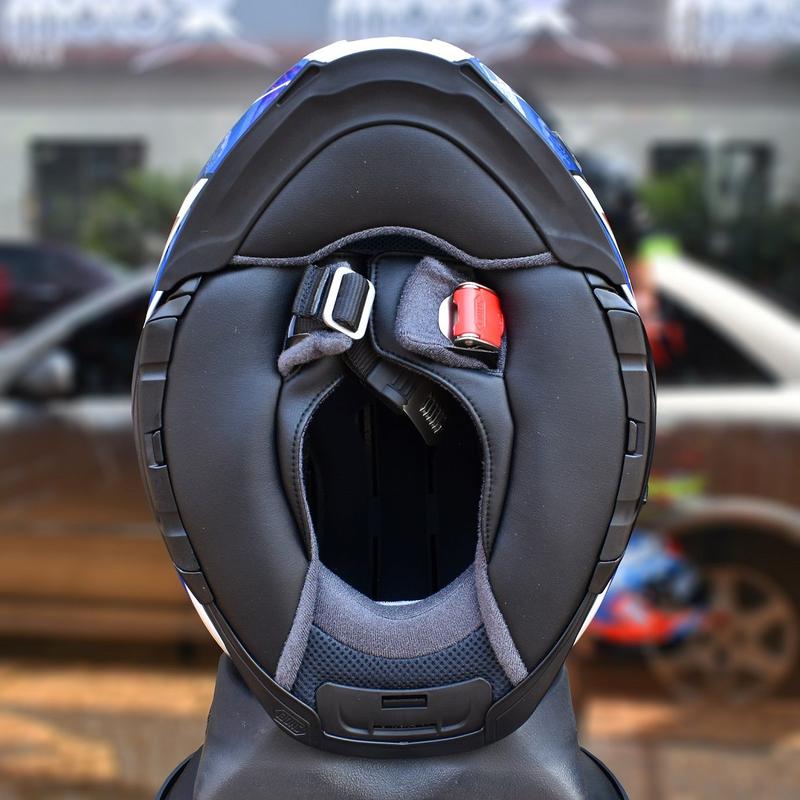 Capacete Shoei Neotec II Respect TC10 Carbono Robocop Azul